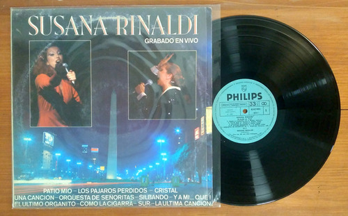 Susana Rinaldi Grabado En Vivo 1981 Disco Lp Vinilo