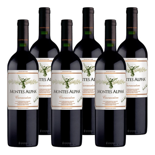 6 Vinos Montes Alpha Carmenere