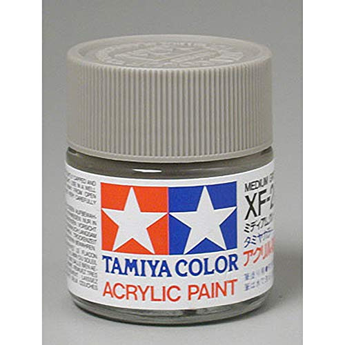 Pintura Acrílica Xf20 Gris Medio Plásticos Tamiya