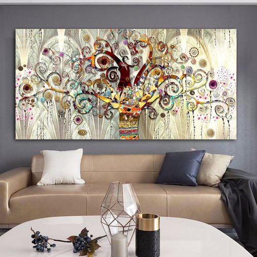 Cuadro-arbol De La Vida-decorativo- 150x75 Cm.