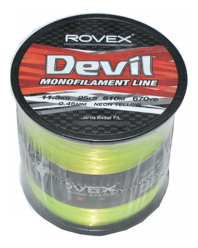 Nylon Tanza Rovex Devil Amarillo 0,40mm 9,1kgs 770mts