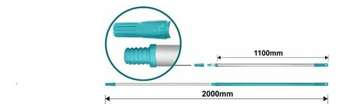 Mango Telescopico Para Rodillo 200cm  Extension 