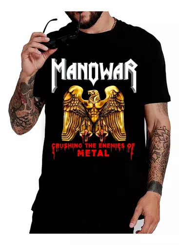 Camiseta Banda Manowar Blusa Camisa Show Tour 2023 Promoção