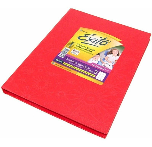 Cuaderno Exito Universo 3 Abc Cuadriculado 19x24cm Rojo