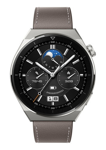 Smartwatch Huawei Watch Gt 3 Pro 1.43 Pulgadas Color De La Correa Gris Color Del Bisel Gris