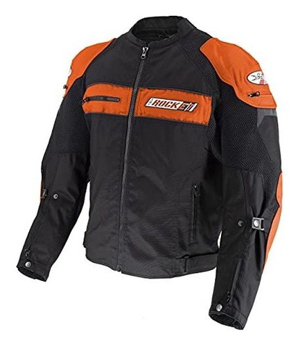 Motociclismo, Joe Rocket Men's Dayride Jacket (naranja-negro