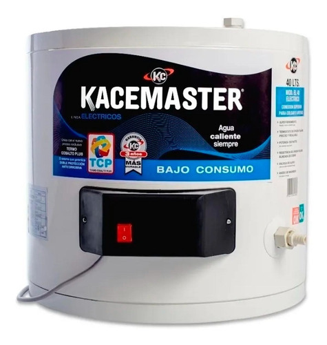 Termotanque Electrico Kacemaster 40 Lts Superior Alta Recupe