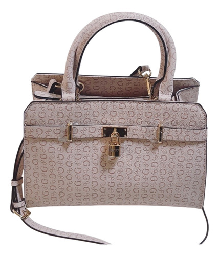Bolsa Satchel Color Rosa Claro Marca Guess Rosa Claro