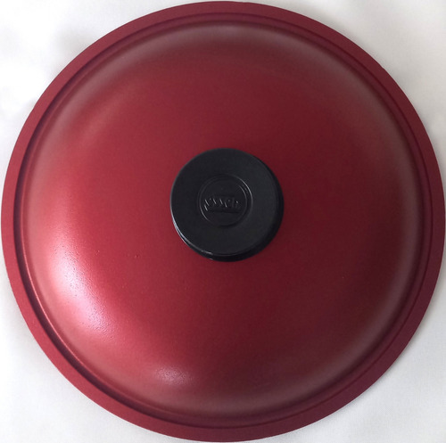 Antigua Cacerola Olla Essen 25cm Restaurada Antiadherente Rojo Fuego (Reacondicionado)