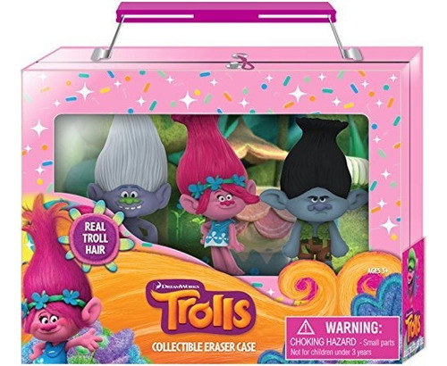 Dreamworks Trolls - Caja De Borrador De Figuras En 3d Co