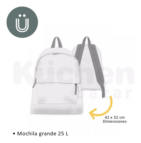 Imagen 2 de 8 de Mochila Escolar Urbana De Espalda Colegio