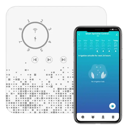 Programador Riego Automático Digital 8 Zonas Wifi Timer
