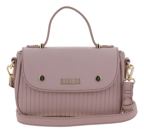 Bolso Tipo Crossbody Madison Chenson Lourdes Para Dama Rosa Rosa Pálido Lisa Níquel Rosa Pálido