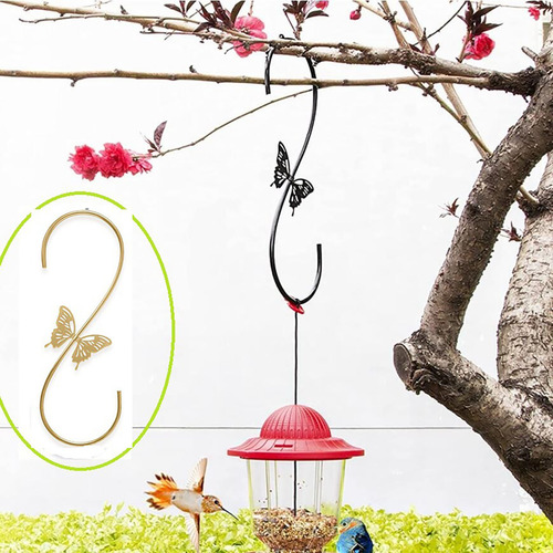 Gancho De Hierro Forjado Para Alimentación De Colibríes, 2 U