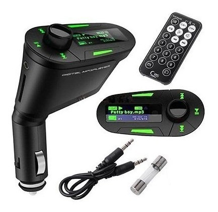 Fm Transmisor Mmc Mp3 Player Usb Cargador De Coche Kit De Ca