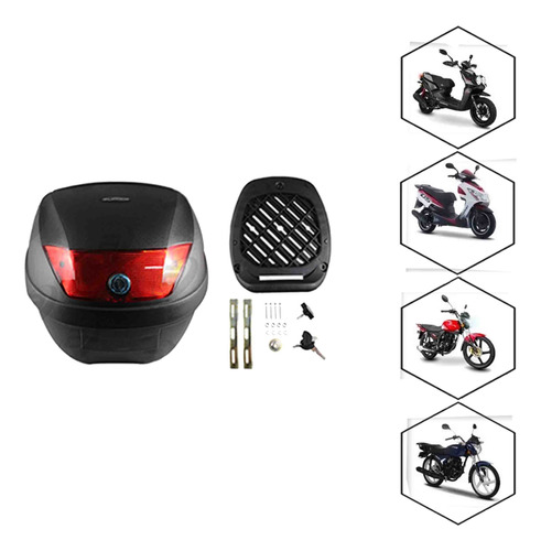 Caja Portaequipaje Moto Reflejante 28 Litros