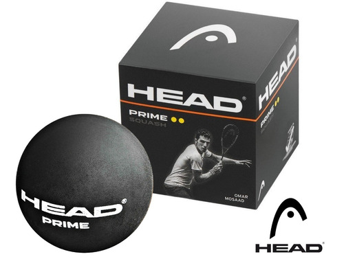 Pelota Squash Head Prime Doble Punto Amarillo Baires Deporte