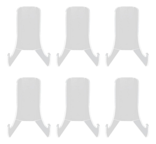 6x Soportes Para Placas De Acrílico Soporte De Exhibición