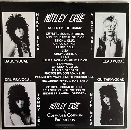 Lp Motley Crue Stick To Your Guns Edición 2003 (Usado)