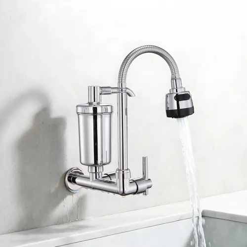 Torneira De Parede Com Filtro Para Cozinha Flexivel Parede