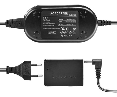 Adaptador Ack-e15 Acoplador Dummy Dr-e15 P/ Canon Sl1 Bivolt Cor Preto