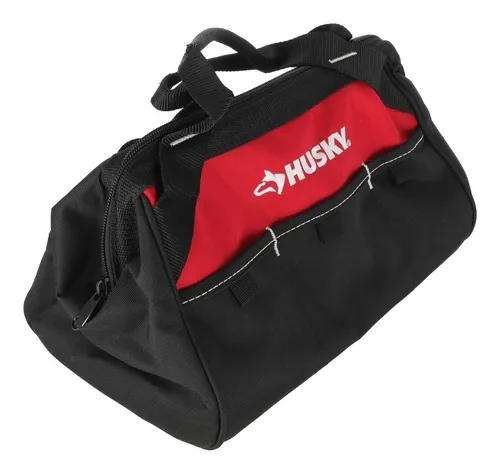 Bolsa Para Herramientas Husky 30.4 Cm Color Negro Con Rojo