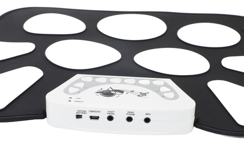 Tambor Electrónico De Silicona Plegable Portátil Enrollado A