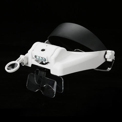 Casco De Lupa Con Diadema Y Lupa Con Iluminación Led