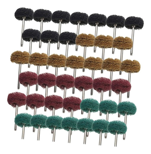 Imagem 2 de 12 de 40pcs Escova Pad Escova Abrasiva Roda Polimento Cning