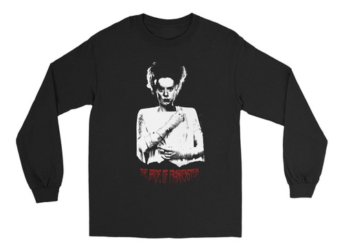 Polera Manga Larga -the Bride Of Frankenstein