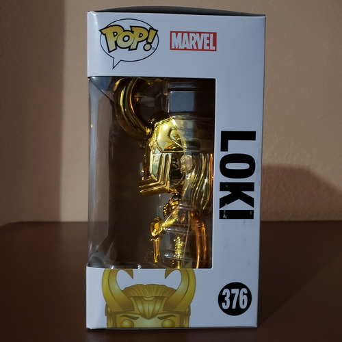 Funko Pop! Marvel Stud10s Loki Gold Chrome #376 Original (Usado)