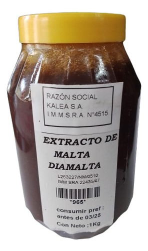 Extracto De Malta (diamalta) 1kg