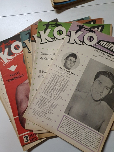 10 Revistas Ko Mundial Numeros 71 Al 80-año 1954-boxeo