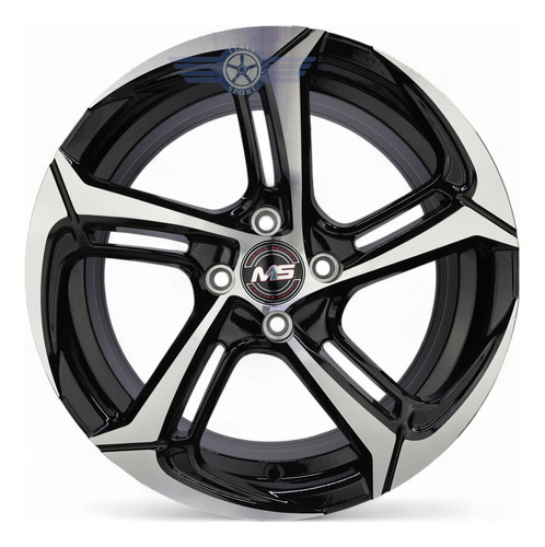 4 Rines 16 Deportivos 4-100 Beat Spark Sonic Aveo Vw Versa Machine Black