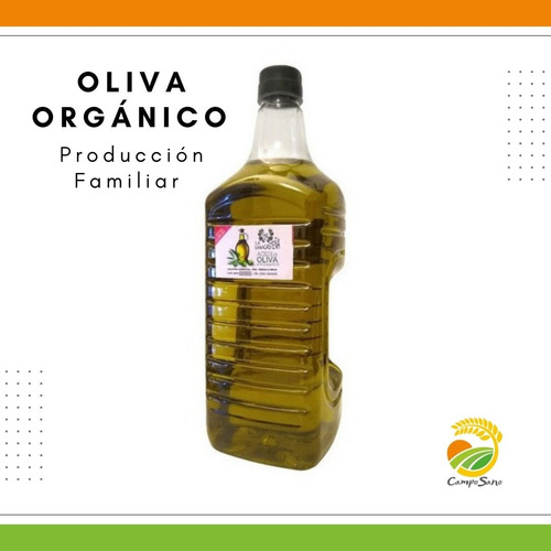 Aceite De Oliva Orgánico 2 Litros La Sanagasteña