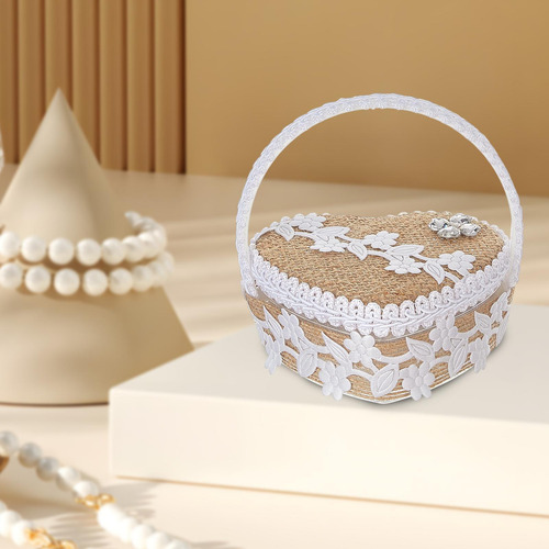 Caja Para Guardar Anillos De Boda Con Soporte Para Anillos