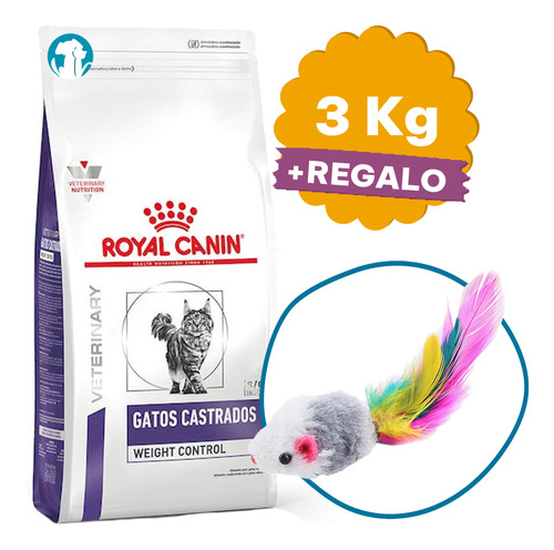 Alimento Royal Canin Gato Castrado Weight Control 3 Kg