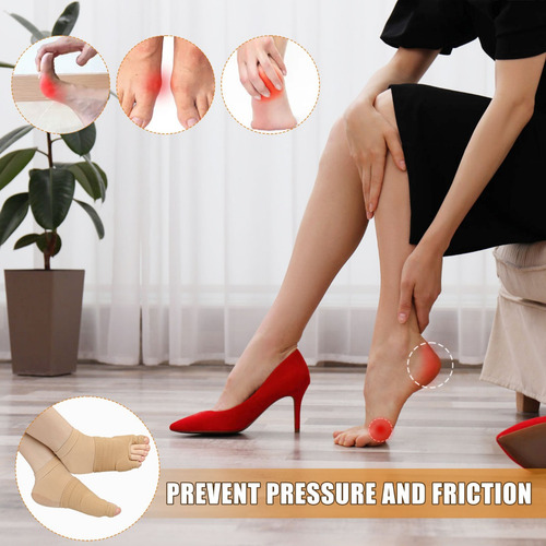 1 Par Almohadillas Para Dedos Con Calcetines Talón (l)