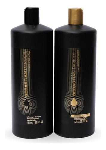 Kit Dark Oil Sebastian 1000 Ml (shampoo+condicionador)