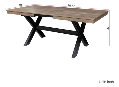 Kvvbprb Mesa De Comedor Extensible Para 4 A 8 Personas Color De La Tapa Color De Las Patas