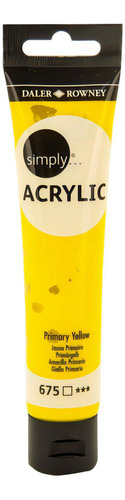 Pintura Acrílica Tubo Simply Daler Rowney 75ml Color Color Amarillo Primario