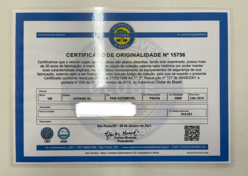 Imagem 15 de 15 de Volkswagen Voyage Gl 1989 - Placa Preta