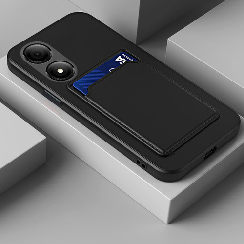Funda Para Zte Blade A33s Lujo Tarjeta Tener Vidrio Membrana