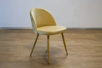 Comprar Silla Thea Macarón Tapizada En Pana Pack X 4 Unidades Estructura De La Silla Símil Madera Asiento Beige Oscuro