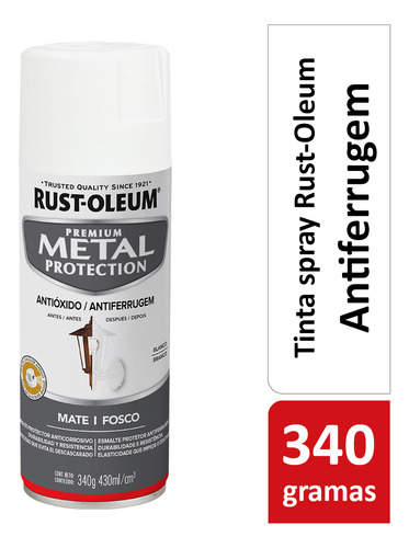 Spray Branco Fosco Antiferrugem  - Rust Oleum