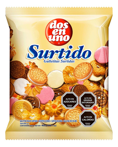 Galletas Surtidas Especial Cumpleaños Dos En Uno 400 Gramos