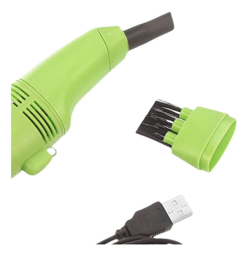 Aspirador De Pó De Mesa Recarregável Usb Para Verde