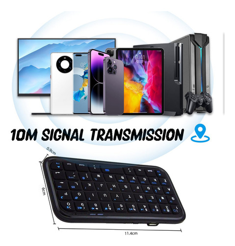 Mini Teclado Bluetooth, 49 Teclas Teclado Inalámbrico De