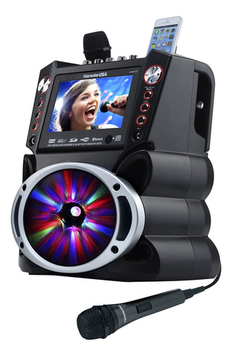 Karaoke System Karaoke Usa Gf845 W/ 2 Microphones 7 Display