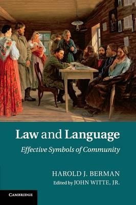 Law And Language - Harold J. Berman (paperback)